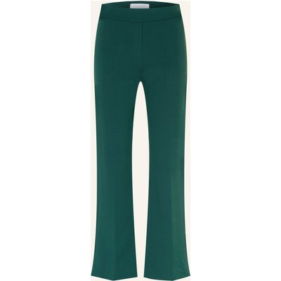 Rich & Royal Bootcut-Hose Aus Jersey gruen