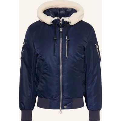 Mackage Daunenblouson August-Z Mit Abnehmbarer Kapuze blau