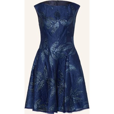 Talbot Runhof Cocktailkleid Mit Glitzergarn blau