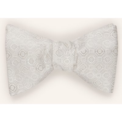 Eton Jacquard-Fliege weiss