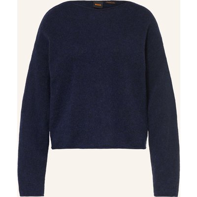 Boss Pullover Folletino Mit Alpaka blau