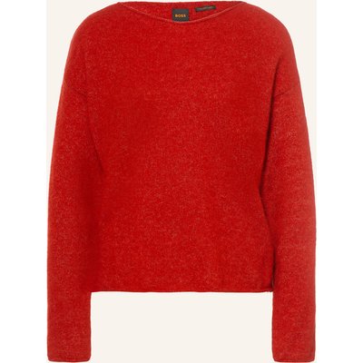 Boss Pullover Folletino Mit Alpaka rot