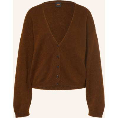 Boss Strickjacke Farano Mit Alpaka braun
