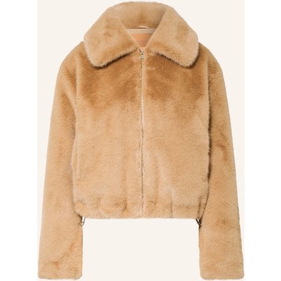 Rich & Royal Kunstfell-Jacke beige