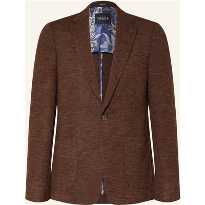 Digel Stricksakko Edward Modern Fit braun