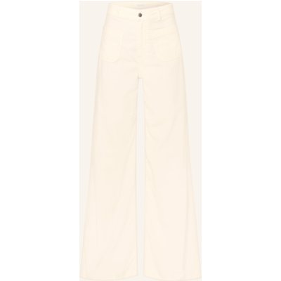 Rich & Royal Marlenehose Aus Cord weiss