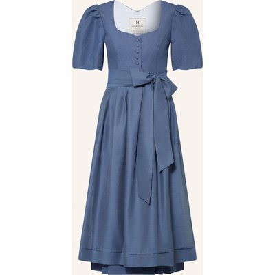 Heimatglück Tracht Leinendirndl Evi blau