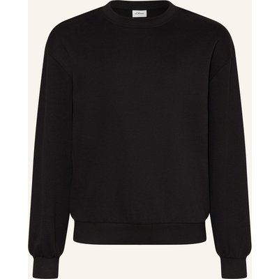S.Oliver Red Sweatshirt Mit Schmucksteinen schwarz