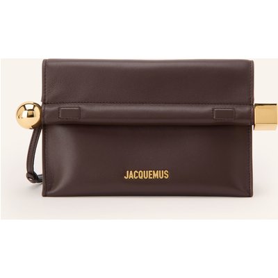 Jacquemus Umhängetasche Le Sac Rond Carre braun