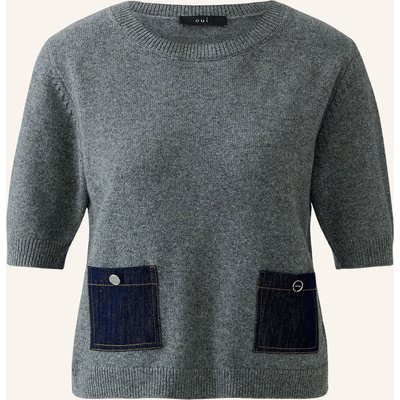 Oui Strickshirt grau