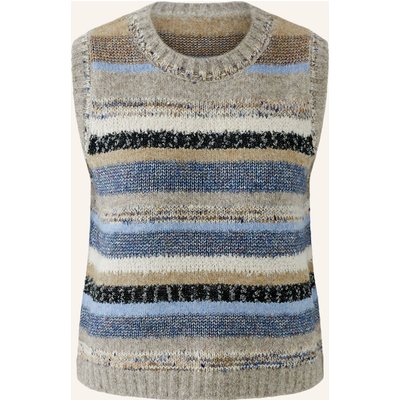 Oui Pullunder Mit Glitzergarn braun