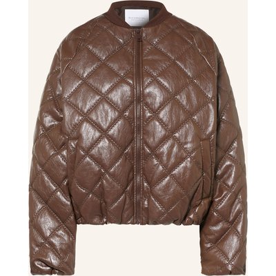Rich & Royal Blouson In Lederoptik braun
