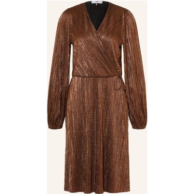 Cinque Plisseekleid Ciissy In Wickeloptik Mit Glitzergarn rot