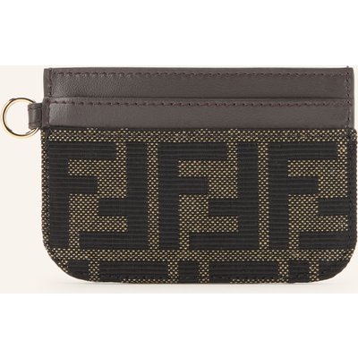 Fendi Kartenetui Ff Jacquard braun