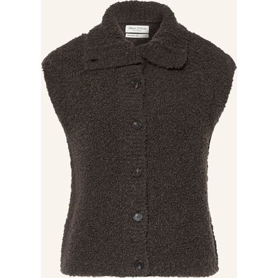Marc O'polo Teddyfell-Weste braun