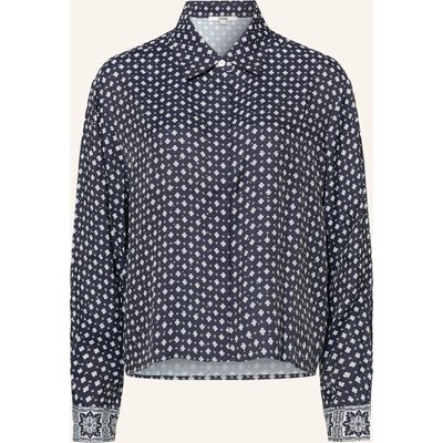 Maje Hemdbluse Mit Schmucksteinen blau