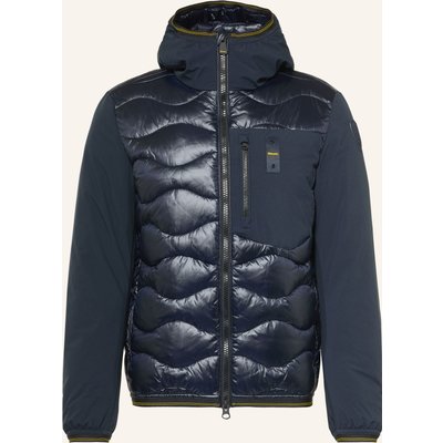 Blauer Lightweight-Daunenjacke Albert Im Materialmix blau