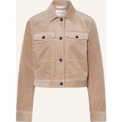Marc O'polo Cord-Overshirt beige