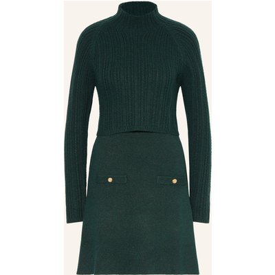 Maje Set: Strickkleid Und Pullover gruen