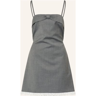 Maje Kleid Mit Spitze grau