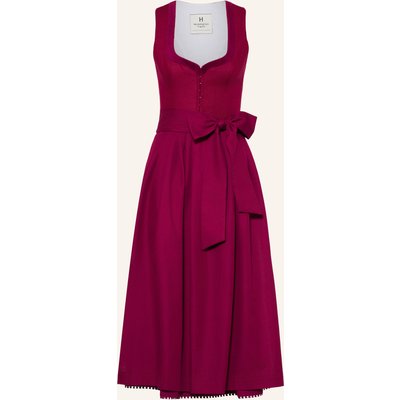 Heimatglück Tracht Dirndl Hanni Aus Leinen rot