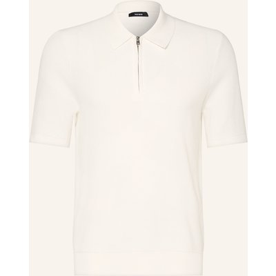 Reiss Strick-Poloshirt Leigham weiss