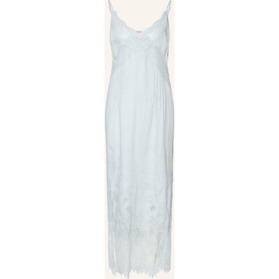 Allsaints Leinenkleid Samia Mit Spitze blau