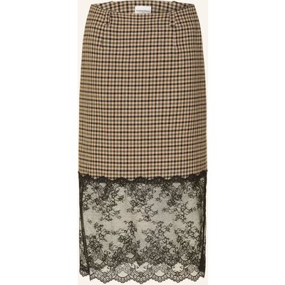 Claudie Pierlot Rock Mit Spitze beige