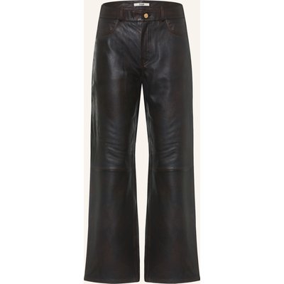 Maje Lederhose braun