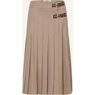 Maje Faltenrock beige