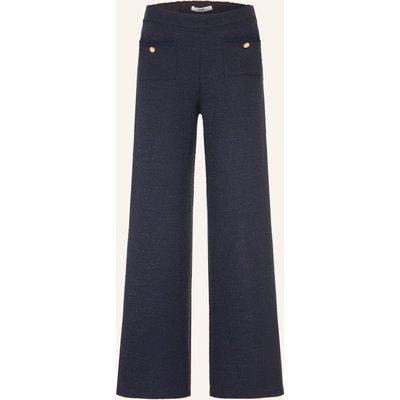 Maje Tweed-Hose blau