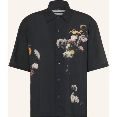 Allsaints Kurzarm-Hemd Fleur Saint Comfort Fit schwarz