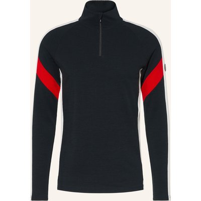 We Norwegians Piqué-Midlayer Zermatt Aus Merinowolle schwarz