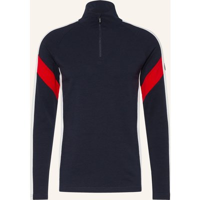We Norwegians Piqué-Midlayer Zermatt Aus Merinowolle blau