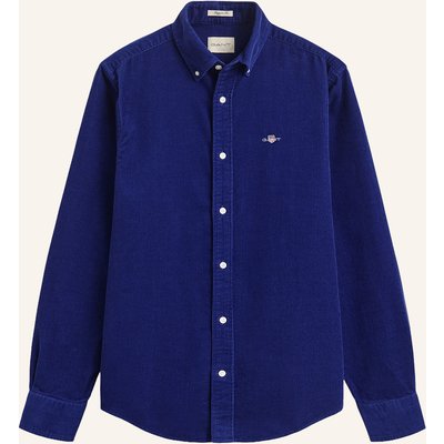 Gant Cordhemd Regular Fit blau