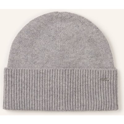 Boss Mütze Aus Cashmere grau