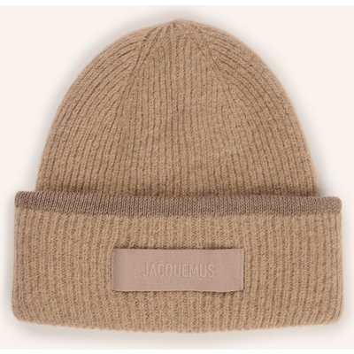 Jacquemus Mütze Le Bonnet Gros Grain Mit Alpaka beige