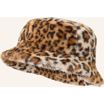 Kangol Bucket-Hat Aus Kunstfell braun