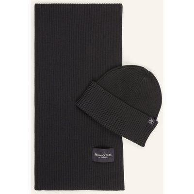 Marc O'polo Set: Mütze Und Schal grau