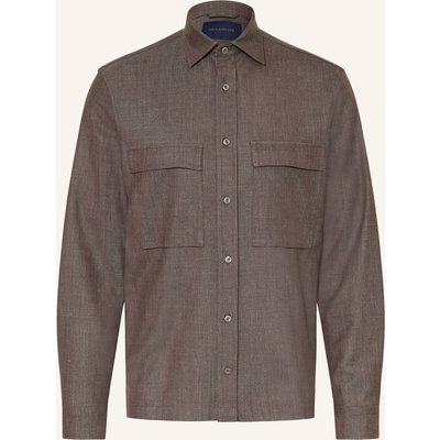 Paul & Shark Overshirt In Jeansoptik beige