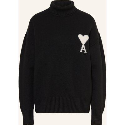 Ami Paris Rollkragenpullover schwarz