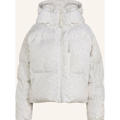 Adidas By Stella Mccartney Steppjacke Adidas By Stella Mccartney Short Padded Printed Mit Abnehmbarer Kapuze weiss