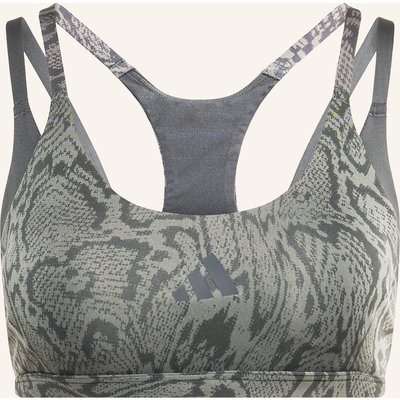 Adidas Sport-Bh Optime Workout Snake Strappy blau