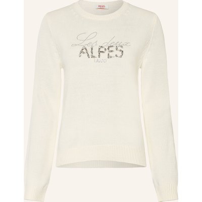 Liu Jo Pullover Mit Schmucksteinen weiss