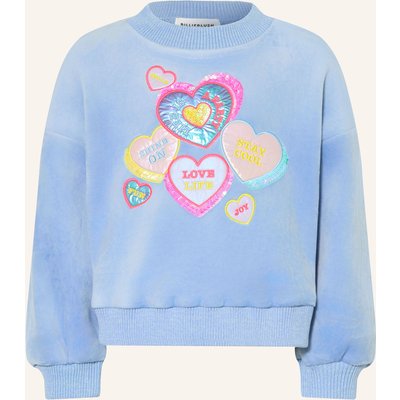 Billieblush Sweatshirt Mit Pailetten blau