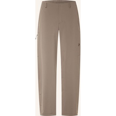 Peak Performance Trekkinghose Backer Grid Regular Fit braun