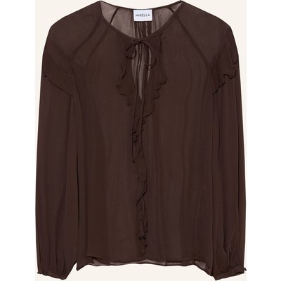 Marella Blusenshirt Mllgela Mit Volants braun