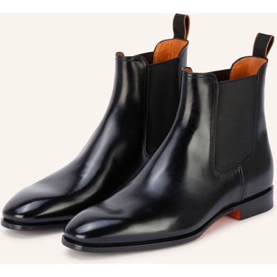 Santoni Chelsea-Boots Archeboot schwarz