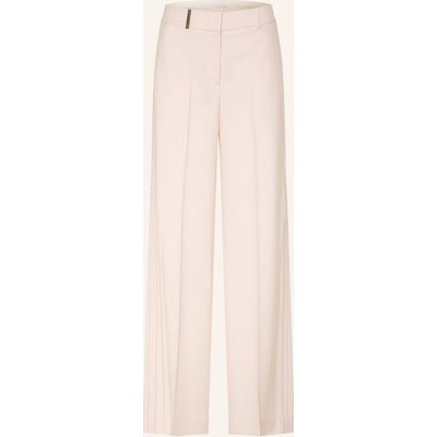Peserico Marlenehose Mit Schmuckperlen beige