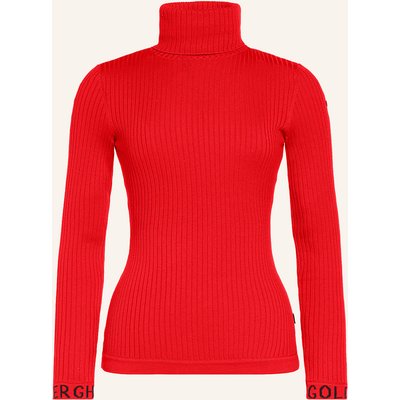 Goldbergh Rollkragenpullover Mira rot